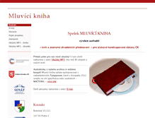 Tablet Screenshot of mluvicikniha.cz